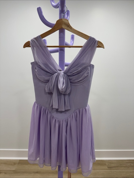 House of CB Dresses & Skirts - House of CB Lavender Mini Dress with Bow Detail